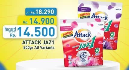 Promo Harga Attack Jaz1 Detergent Powder All Variants 800 gr - Hypermart