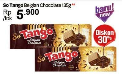 Promo Harga TANGO Wafer So Tango Belgian Chocolate 135 gr - Carrefour