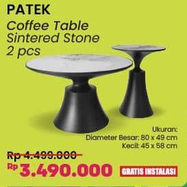 Promo Harga Courts Patek Coffee Table Sintered Stone  - COURTS