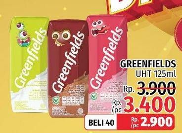 Promo Harga GREENFIELDS UHT 125 ml - LotteMart