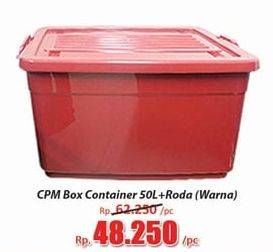 Promo Harga CPM Container Box + Roda Warna 50000 ml - Hari Hari