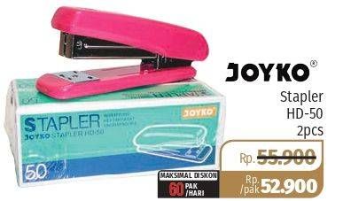 Promo Harga JOYKO Stapler HD 50 2 pcs - Lotte Grosir