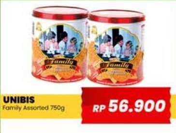 Promo Harga Unibis Family Assorted 750 gr - Yogya