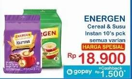 Promo Harga Energen Cereal Instant All Variants per 10 sachet 20 gr - Indomaret