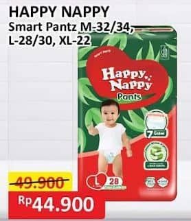 Promo Harga Happy Nappy Smart Pantz Diaper XL24, M34, M32, L30, L28 24 pcs - Alfamart