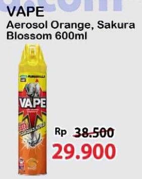 Promo Harga Fumakilla Vape Aerosol Orange, Sakura Blossom 600 ml - Alfamart