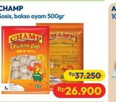 Promo Harga Champ Sosis Ayam 500 gr - Hypermart