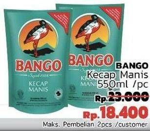 Promo Harga BANGO Kecap Manis 550 ml - LotteMart