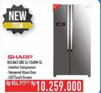Promo Harga Sharp SJ-IS60 | Side by Side Refrigerator  - Hypermart