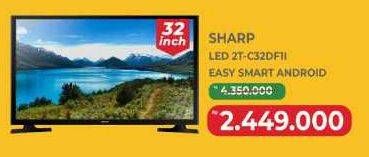 Promo Harga Sharp 2T-C32DF1I LED 32 Inch Smart TV  - Yogya