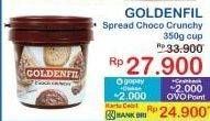 Promo Harga Goldenfil Selai Choco Crunchy 350 gr - Indomaret