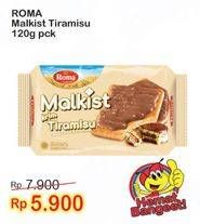 Promo Harga ROMA Malkist Tiramisu 120 gr - Indomaret