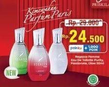 Promo Harga Regazza Eau De Toilette Green Purity, Red Passionate, White Glow 50 ml - Indomaret