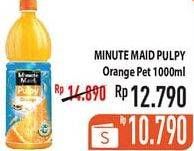 Promo Harga MINUTE MAID Juice Pulpy Orange 1000 ml - Hypermart