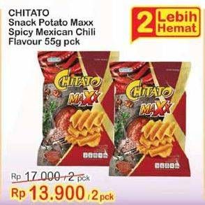 Promo Harga CHITATO Maxx Spicy Mexican per 2 pouch 55 gr - Indomaret