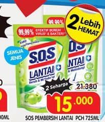 Promo Harga SOS Pembersih Lantai All Variants 750 ml - Superindo