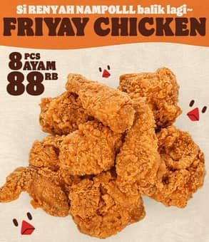 Promo Harga Friyay Chicken  - Burger King
