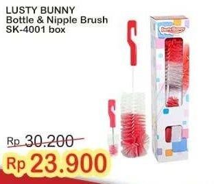 Promo Harga Lusty Bunny Bottle & Nipple Brush SK-4001  - Indomaret