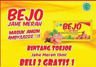 Promo Harga BINTANG TOEDJOE Bejo Jahe Merah 15 ml - Yogya
