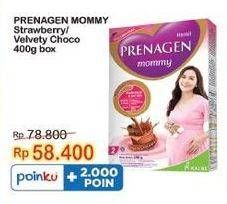 Promo Harga Prenagen Mommy Lovely Strawberry, Velvety Chocolate 400 gr - Indomaret