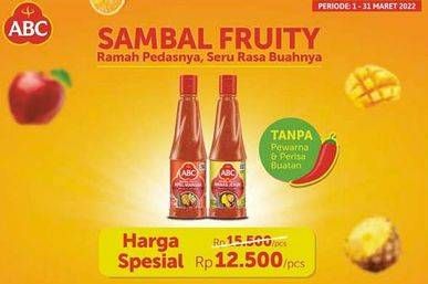 Promo Harga ABC Sambal Fruity Apel Mangga, Fruity Nanas Jeruk 275 ml - Alfamidi