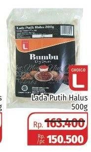 Promo Harga CHOICE L Lada Putih Halus 500 gr - Lotte Grosir