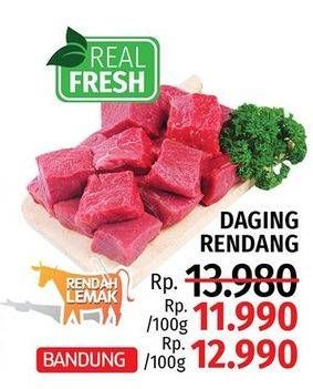 Promo Harga Daging Rendang Sapi per 100 gr - LotteMart