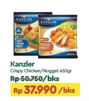 Promo Harga Kanzler Chicken Nugget Original, Crispy 450 gr - TIP TOP