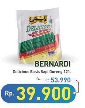 Promo Harga Bernardi Delicious Sosis Sapi Goreng 360 gr - Hypermart
