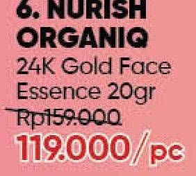 Promo Harga NURISH ORGANIQ 24K Gold Face Essence  - Guardian