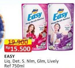 Promo Harga ATTACK Easy Detergent Liquid Lively Energetic, Sweet Glamour, Sparkling Blooming 750 ml - Alfamart