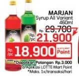 Promo Harga Marjan Syrup Boudoin All Variants 460 ml - LotteMart