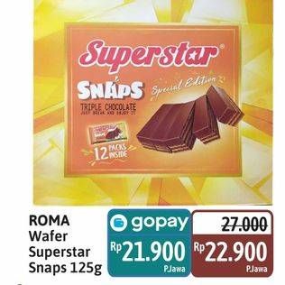 Promo Harga Roma Superstar Wafer Snaps 125 gr - Alfamidi