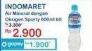 Promo Harga Indomaret Air Minum Dengan Oksigen Sporty 600 ml - Indomaret