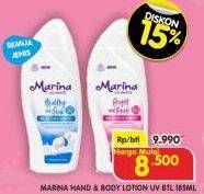 Promo Harga Marina Hand Body Lotion All Variants 185 ml - Superindo