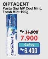 Promo Harga Ciptadent Pasta Gigi Maxi 12 Plus Cool Mint, Fresh Mint 190 gr - Alfamart