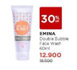 Promo Harga EMINA Double Bubble Face Wash 60 ml - Watsons