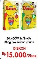 Promo Harga DANCOW Nutritods 1+/3+/5+ per 2 box 800 gr - Indomaret