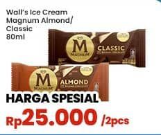 Promo Harga Walls Magnum Almond, Classic 90 ml - Indomaret