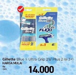 Promo Harga Gillette Blue II Plus Ultra Grop/Plus 2  - Carrefour