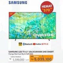 Promo Harga Samsung UA43AU8000K UHD 4K TV  - Carrefour