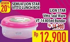 Promo Harga LION STAR Vitto Seal Ware  - Hypermart