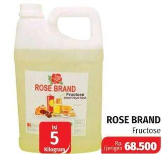 Promo Harga ROSE BRAND Gula Cair (Fructose) 5000 ml - Lotte Grosir