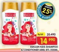Promo Harga Eskulin Kids Shampoo & Conditioner Ariel 200 ml - Superindo