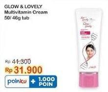 Promo Harga Glow & Lovely (fair & Lovely) Multivitamin Cream 50 gr - Indomaret