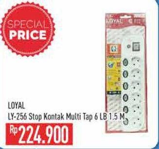 Promo Harga Loyal Stop Kontak LY-256 6LB  - Hypermart