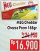 Promo Harga MEG Cheddar Cheese Premium 165 gr - Hypermart