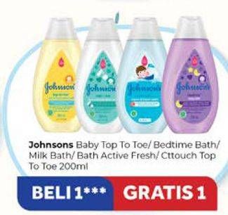 Promo Harga JOHNSONS Baby Wash Top To Toe/JOHNSONS Baby Powder/JOHNSONS Baby Bath  - Carrefour