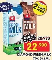 Promo Harga Diamond Fresh Milk All Variants 946 ml - Superindo