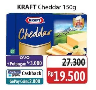 Promo Harga Kraft Cheese Cheddar 150 gr - Alfamidi